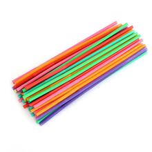 Multicolored Drinking Plastic Straws (100 Pieces)