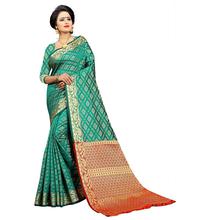 Jacard Silk Embroidery Saree with Blouse