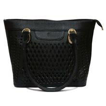 Black Printed Rhine Stone Handbag For Women