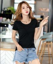 Slim Large Size Cotton Women Shirts Short Sleeve T Shirt