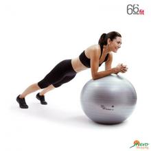 Gym Ball with Pump and DVD - Silver - 65cm