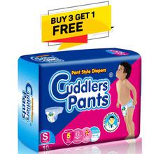 Cuddlers Pants Style Diapers Small - 10 Pcs (Buy 3 Get 1 Free)