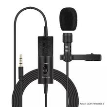Lavalier Microphone, Yanmai R955S Hands Free Clip-on Lapel Mic with Omnidirectional Condenser