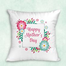 Happy Mother's Day Printed White Cushion
