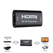 HDMI Repeater 1080P 3D HDMI 4K*2K Repeater Extender Booster Adapter Over Signal HDTV Up To 40m