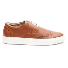 Carlton London Brown Brogues Sneakers For Men (CLCLM-1594TAN)