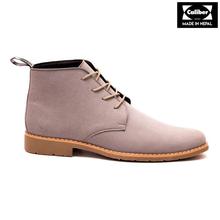 Caliber Shoes Grey Lace Up Lifestyle Boots For Men - ( CS 634 SR)