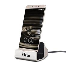 PTron Cradle With Micro USB For All Android Phones (Silver)