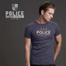 Police FT6 Bodysize Round Neck T-Shirt  - Navy Blue