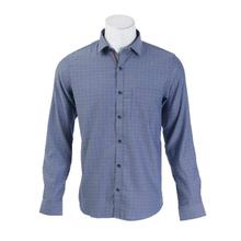 Turtle Stone Blue Dots Printed Full Sleeve Formal Shirt For Men - 52340