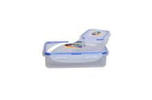 Ski Lock & Seal 800Ml + 125Ml Plastic Lunch Tiffin Box