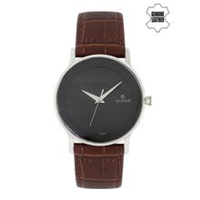 Titan Retro Analog Black Dial Men's Watch - 1672SL01