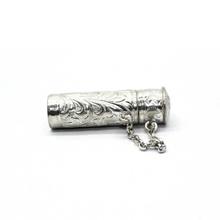 Pure Silver Floral Carved Gajal Box - SGB27081- 22.15g