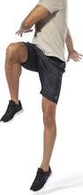 Kapadaa: Reebok Black Training Essentials Knit-Woven Shorts For Men – DP6136