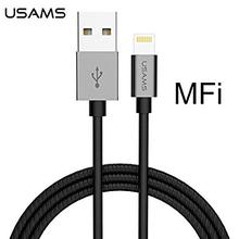 Usams Braided Lightning Fast Sync Charge Usb Cable Mfi Certified 1.2m