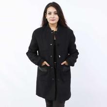 Black Fleece Long Coat For Women