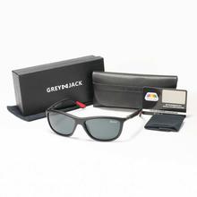 GREY JACK Black Frame Black Lenses Wayfarer Sunglasses (Unisex)