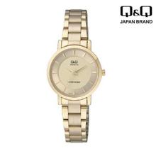 Q&Q Q945J001Y Golden Strap Analog Watch For Women