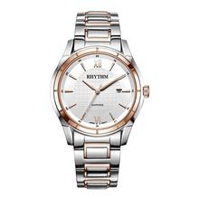 Rhythm Silver Dial Analog Watch For Men-P1203S05