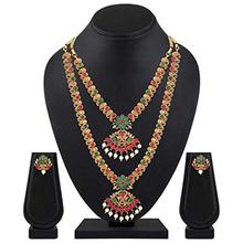 Shining Diva Fashion Latest Combo Design Pearl Necklace