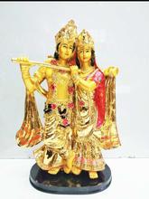 Golden Ceramics 12 x 8.5 Inch Radha Krishna Statue Showpiece