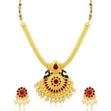 Sukkhi Glimmery Gold Plated Necklace Set for Women