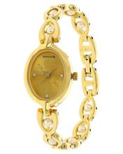 Sonata Analog Gold Dial Women's Watch - 8976YM03