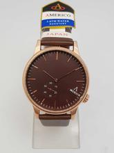 AMERICO Chorono Design Dialed Watch For Men - Brown