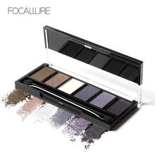 FOCALLURE 6 Colors Eye Shadow Makeup Shimmer Matte Eyeshadow