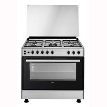 CG-15112 GX Cooking Range 4 Gas Hobs/1 Wok Burner Gas Oven - (Silver)