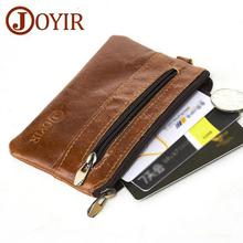 JOYIR Coin Purse Men Genuine Leather Wallets Men Wallet