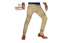 Virjeans Men’s Skinny Stretchable Cotton Slim Fit Pant Cream- (VJC 694)