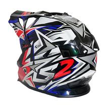 LS2 Fast Strong Full Helmet [White/ Blue Mix]