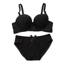 Fashion Women Sexy Bra Set Refreshing Wire Free Bra Brief