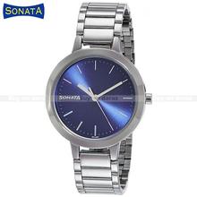 Sonata 8141SL02 Busybees Silver Dial Analog Watch For Women - Blue