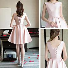 Chic Elegant Princess Thin Party Dress Satin Dress Formal Gown