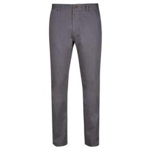 Grey Stretchable Cotton Pants For Men By Nepster