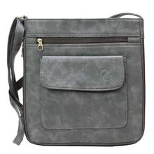 Grayish Side Bag With Frontal Small Pocket