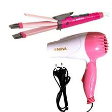 Nova Combo Hair Dryer + Hair Straightener & Curler