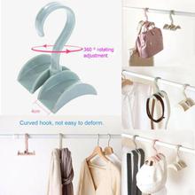 360-degree Rotation Closet Organizer Rod Hanger Handbag