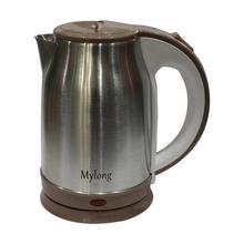 Mylong Silver/Brown Electric Heat Kettle (1.8 Litres) - 1811