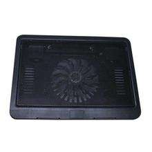 N191 Single DC Fan Cooling Pad For 17 Inch Laptop - Black