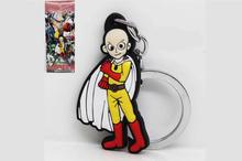 Red/Yellow Rubber One Punch Man Keychain