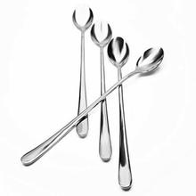 Long Latte Spoons - Stainless Steel (Pack of 6)