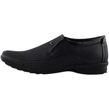 Deals4you Synthetic Leather Men's Black Slip on Style Formal Shoes