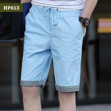 Men’s Summer Cotton Elastic Band Casual Half Pant