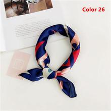 Small Vintage Soft Fashion Silk Square Scarf Scarves Elegant