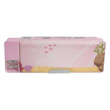 Pink Sea Designed Pencil Box with Stickers For Kids