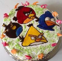 Angry bird topping cake -3 lb