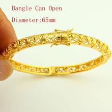 New Ethiopian Bangle Women  Gold Color Dubai Bride Wedding African/Arab/Middle East Bracelet/Bangle Jewelry